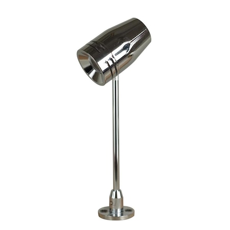 Gorgeousglow 6 in. 3000K LED Spot Light with Stem - Chrome GO3012296